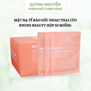 Hộp 50 miếng mặt nạ nhau thai cừu Rwine Beauty Nhật Bản