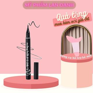 Bút kẻ mắt nước Bigeye Black Eyeliner siêu mảnh không lem lâu trôi, kháng nước