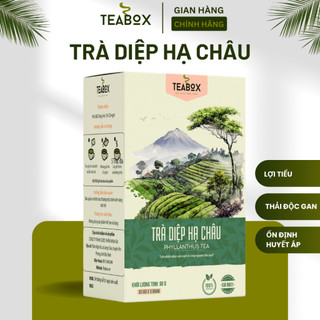 Trà diệp hạ châu giải độc gan, tăng cường chức năng gan | hộp 30 gói x 3g túi lọc teabox