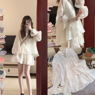 Set Áo babydoll Tầng Tay Dài