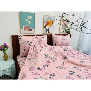 Chăn ga 100% coton  chính hãng 5 món nhiều size chuẩn LOGO