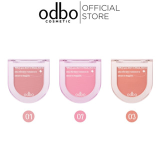 Phấn má hồng không nhũ Odbo Romance Mood Blush OD1319 - Má hồng đơn sắc thái lan