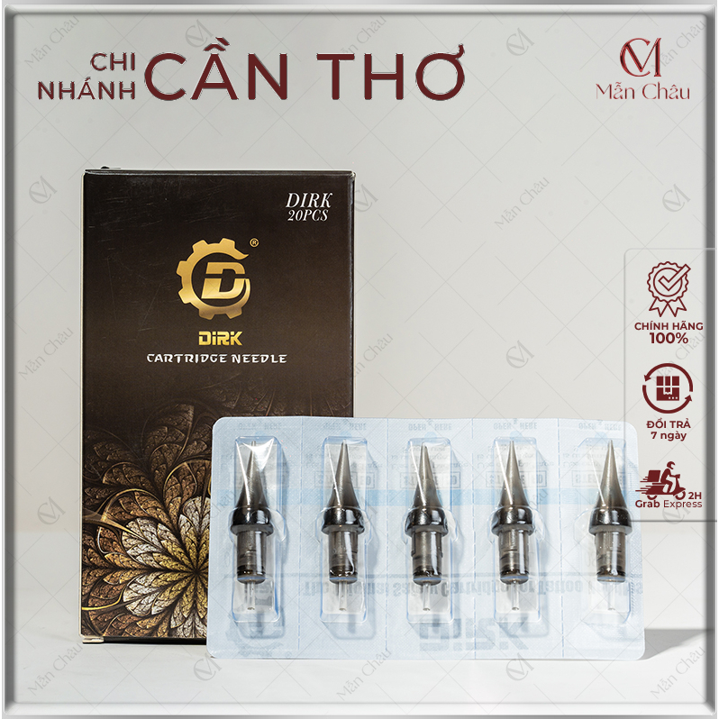 [ 5 cây ] Kim phun xăm pen đen Dirk Lẻ