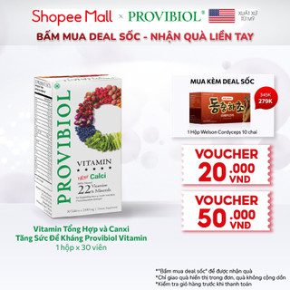 Vitamin Tổng Hợp Canxi Tăng Sức Đề Kháng Provibiol Vitamin 30 viên