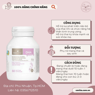 Viên bổ sung DHA cho mẹ bầu & sau sinh Bioisland