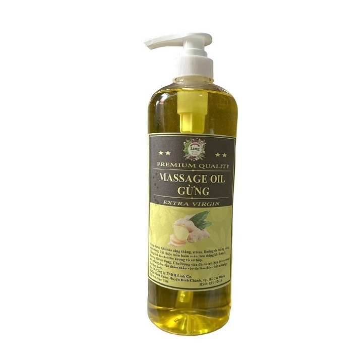Chai 1 Lít Dầu Massage Body Tinh Dầu Thiên nhiên 100% dùng cho mọi loại da