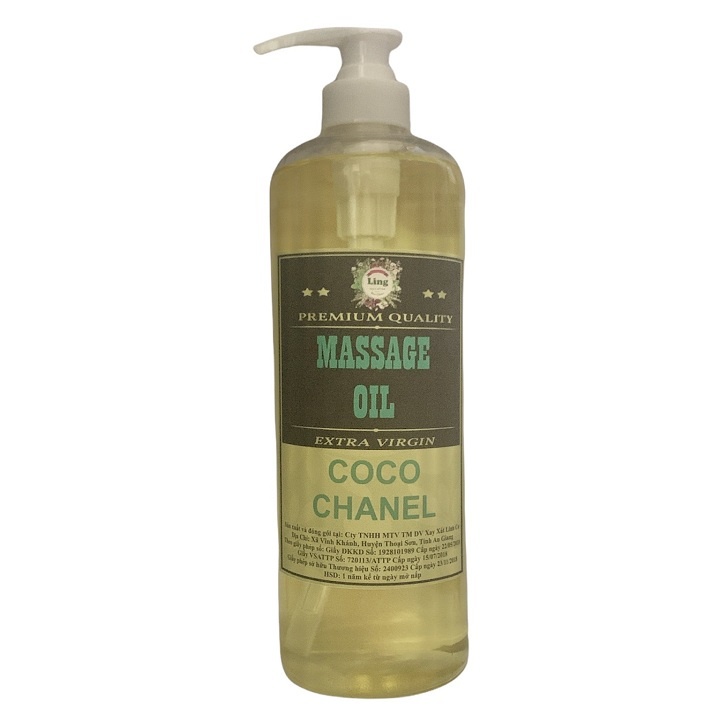 Chai 1 Lít Dầu Massage Body Tinh Dầu Thiên nhiên 100% dùng cho mọi loại da