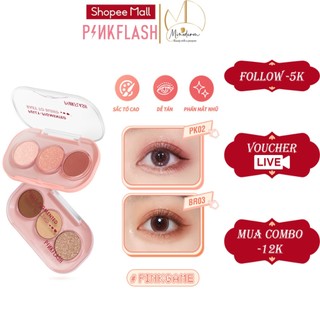Bảng phấn mắt PINKFLASH tông màu hồng sắc tố cao lâu trôi 11 màu tùy chọn 60g E23