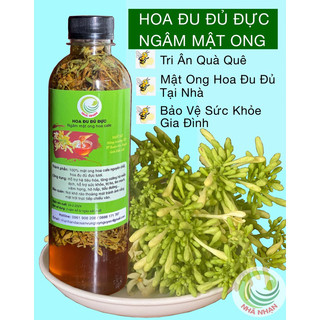 Hoa đu đủ đực ngâm mật ong hoa cà phê Nhã Nhạn 500ml