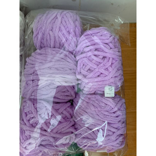 [100g]Len nhung đũa len đan móc sợi to