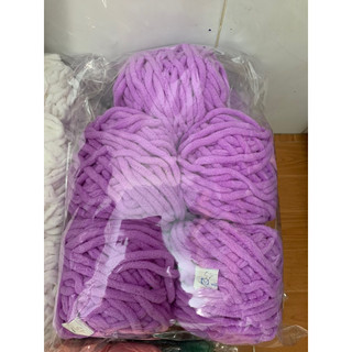 [100g]Len nhung đũa len đan móc sợi to
