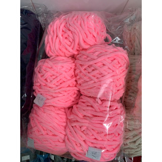 [100g]Len nhung đũa len đan móc sợi to