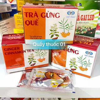 Trà Gừng Quế hoà tan hộp 10 gói