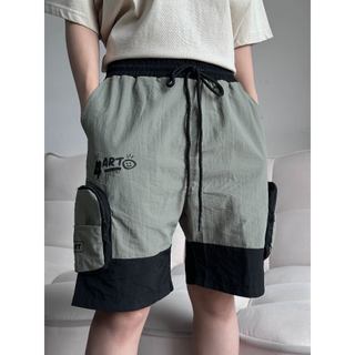 Quần short 4ART CARGO Ver2 Vải Dù Lưng Chun Form Basic Túi may nổi Unisex