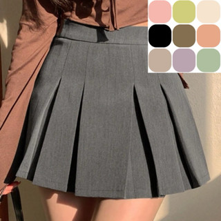 [CÓ SIZE - NHẬN MAY ĐO] CHÂN VÁY NGẮN LƯNG CAO XẾP LY TO