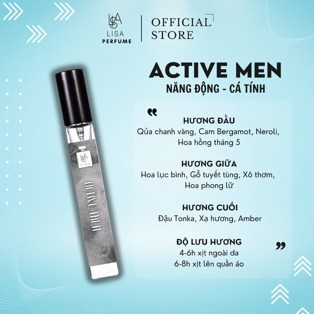 NƯỚC HOA NAM (BEST SELLER) 3 CHAI NAM 79K.LƯU HƯƠNG 6-8H. ĐẶC BIỆT MUA 2 COMBO TẶNG THÊM 2 CHAI NƯỚC HOA NỮ 10ml.