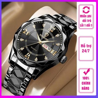 Đồng Hồ Nam BINBOND Kiểu Quartz Mặt Kính Chóp Sapphire - Thép Chống Gỉ Chống Nước 3ATM