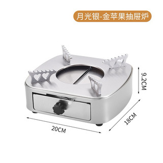 Bếp cồn mini hình vuông inox 304 siêu cao cấp sang trọng