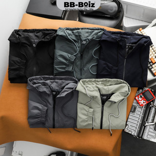 Áo khoác dù nam bb-boiz form bigsize 80-130kg | chất dù nhăn