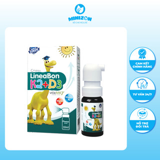 Vitamin d3k2 lineabon dạng xịt lọ 10ml cho bé từ 0m+