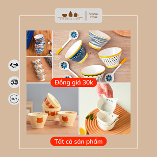 ~ ĐỒNG GIÁ 30K ~ Bát Ăn Cơm, Bát Chấm Chất Liệu Sứ Trắng Cao Cấp - An Toàn Cho Sức Khoẻ - Ceramics Fiber