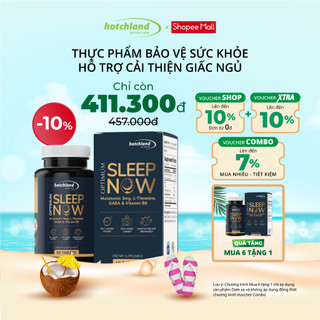 MUA 6 TẶNG 1 - Viên uống Hotchland Nutrition Optimum Sleep Now hỗ trợ cải thiện giúp ngủ sâu và ngon hộp 60 viên.