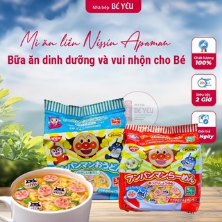 Mì ăn liền Nissin Apaman Nhật Bản cho bé ăn dặm - Mì Anpaman Nissin