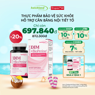 MUA 6 TẶNG 1 - Viên uống nội tiết tố nữ Optimum Dim +Bioperine Hotchland Nutrition cải thiện sinh lý nữ - Hộp 30 viên.