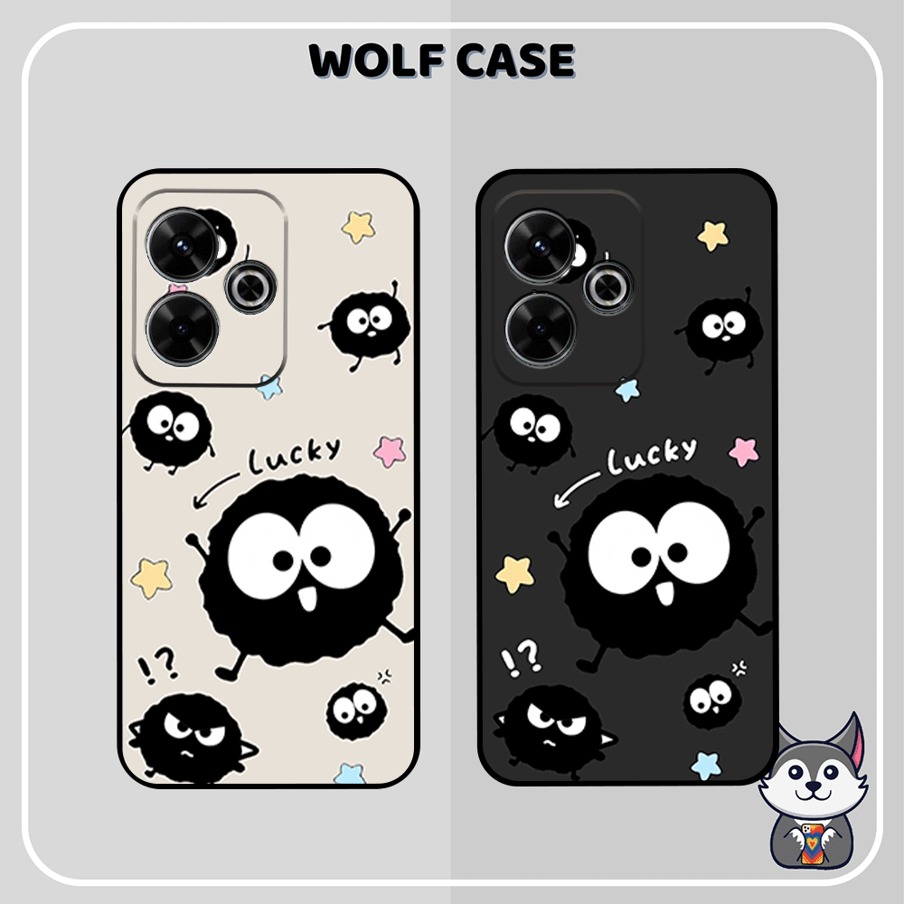 Ốp Lưng XIAOMI REDMI 13/ REDMI 13X / REDMI 13R  Hình BLACK BALL đáng yêu hòn than