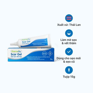 Gel làm mờ sẹo Pharmacity Scar Gel