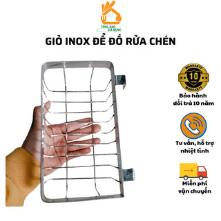 Giỏ đựng nước rửa chén, rẻ rửa chén bát inox, Phụ kiện kệ chén bát FOODCOM Việt Nam