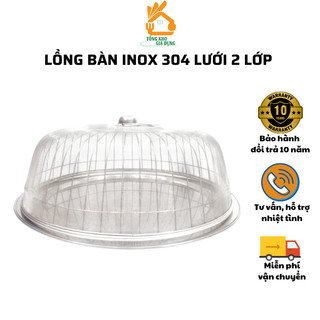Lồng bàn dahu inox 304 lưới 2 lớp loại 1 dầy inox 304 xưởng gia dụng inox dahu