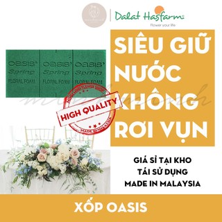 1 Viên xốp Oasis lẻ- Xốp xanh cắm hoa tươi, hoa sáp- Xốp Oasis chính hãng Malaysia- Xốp cắm hoa tươi
