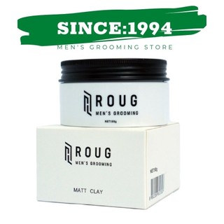 ROUG TRẮNG | Sáp vuốt tóc Roug Matt Clay 90g dành cho tóc dày - Chính Hãng Singapore