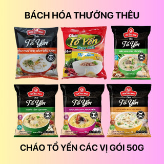 Cháo tổ yến rong biển/ thịt bằm/các vị gói 50g