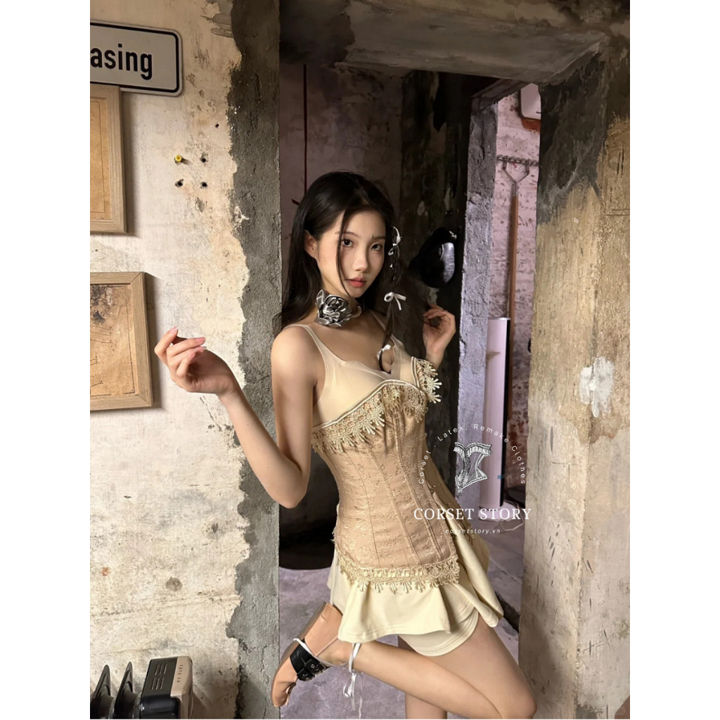 CORSET STORY - Aurora Corset cổ điển siết eo định hình phong cách vintage