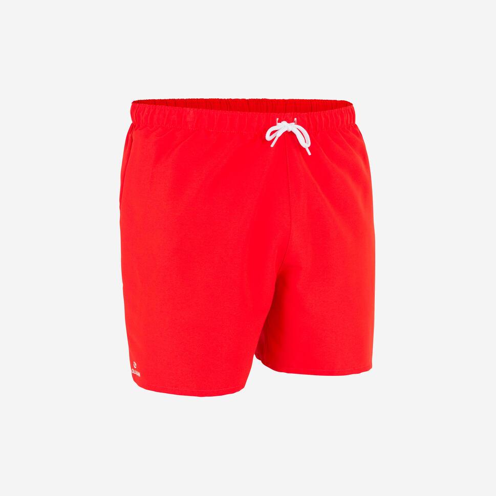 Quần short lướt sóng thiết kế sinh thái hendaia cho nam đỏ DECATHLON OLAIAN mã 8776671