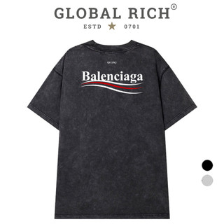 Áo Thun Wash Global Rich Premium Balenciaga Wave New Version