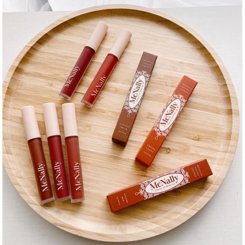 [ CẮT LỖ - ĐỌC KỸ MÔ TẢ ] Son kem lì McNally Velvet Lip Tint giữ màu lâu trôi date 2025 🌻