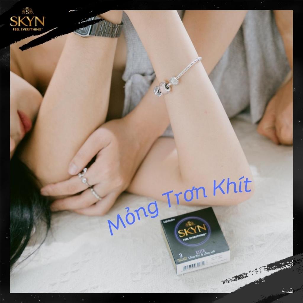 Bao cao su Skyn Elite Non-Latex cao cấp siêu mềm mỏng, không mùi cao su - Hộp 10 bao