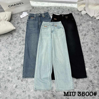 QUẦN JEANS SUÔNG PHA TAG DA FROM BASIC HÀNG QCL1 MS30001