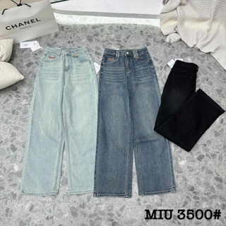 QUẦN JEANS SUÔNG PHA TAG DA FROM BASIC HÀNG QCL1 MS30001