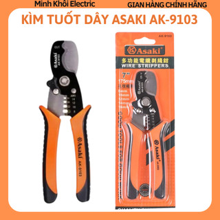 Kìm tuốt dây điện Asaki AK-9103,kìm đa năng Asaki,kìm cắt cáp,kìm bấm cos,kềm tuốt dây,kềm đa năng,kềm bấm cos.kềm cắt