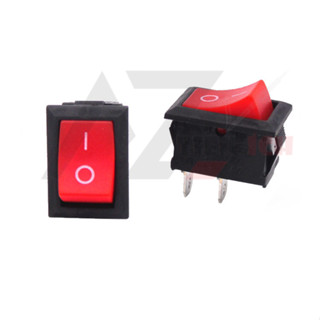 Công tắc bập bênh KDC1-101 6A-250V Kích Thước 21*15mm, Công Tắc ON/OFF Đỏ Đen mini