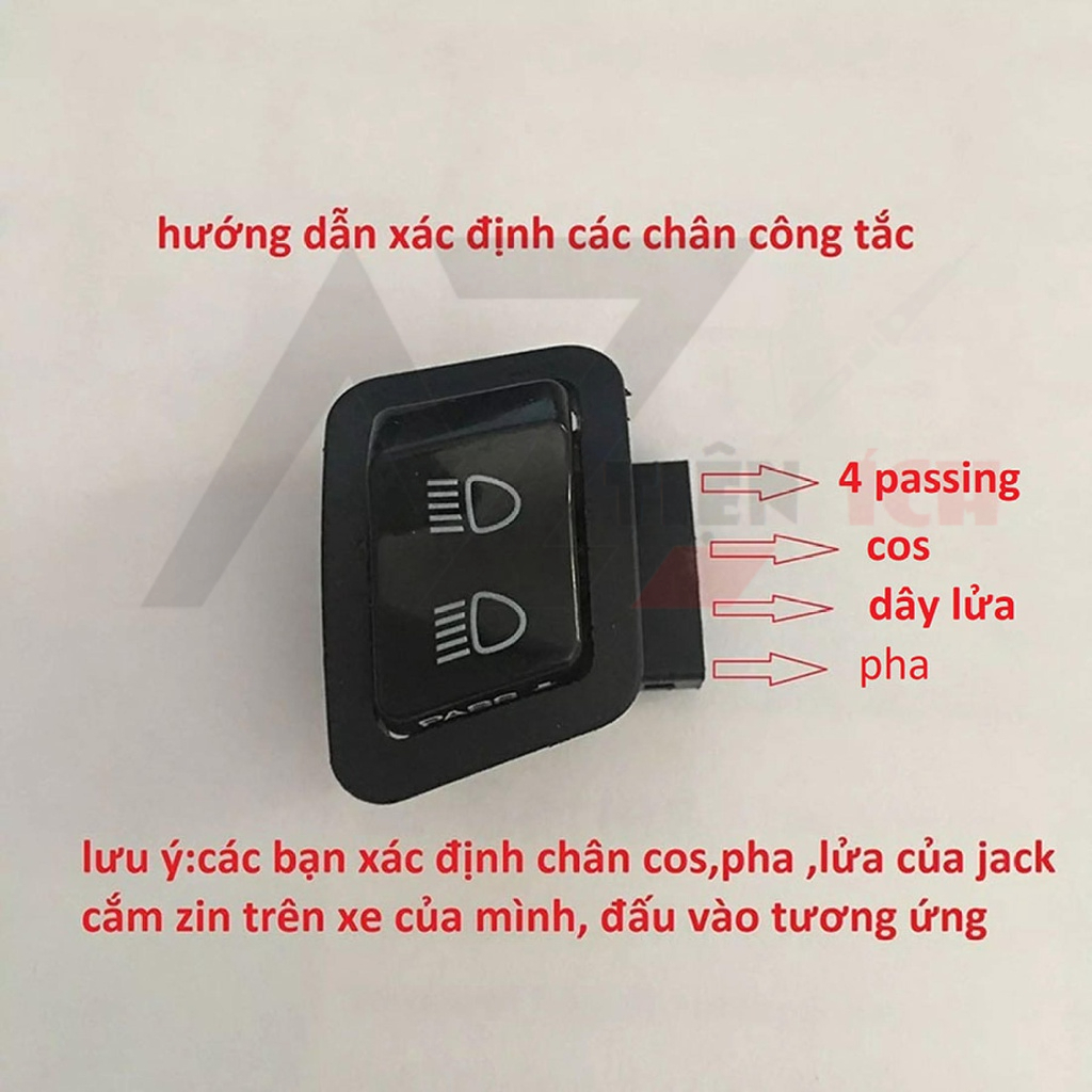 Công Tắc Đèn Xe Máy 3 Chế Độ (TẮT ĐÈN - PHA - COS) Cho Xe Hon-da