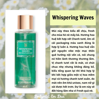 Xịt thơm toàn thân - whispering waves