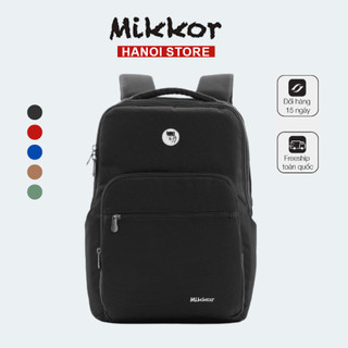 Balo laptop mikkor the maddox chất liệu polyester chống nước vừa laptop 15.6 inch
