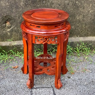 Đôn tròn phòng khách bày đồ gỗ lim cao 40,50,60,70,80cm