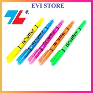 Bút dạ quang flexoffice hl01 / bút dấu dòng 2 đầu hl-01