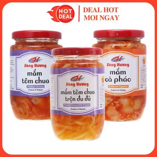 Mắm Tôm Chua Trộn Đu Đủ/Mắm Cà Pháo Sông Hương Foods Hũ Thủy Tinh 430G